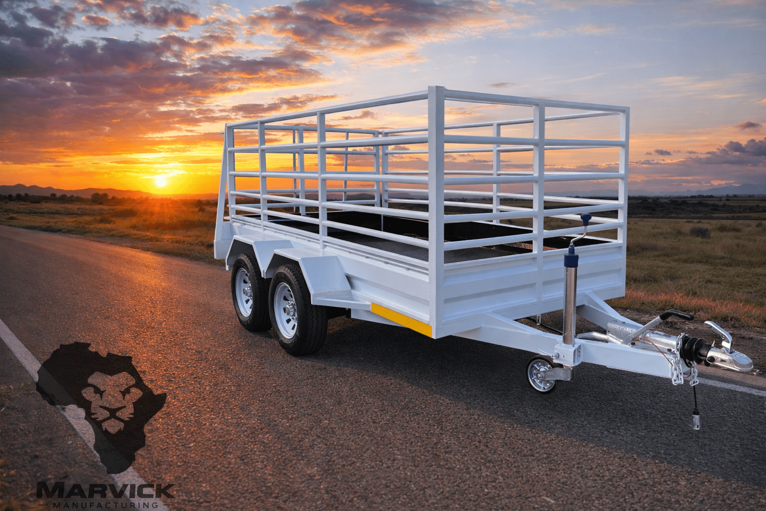 3m Box Twin Axle